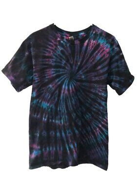 Tie Dye T Shirt Gildan Sz M Ultra Cotton Pre-Owned VGC